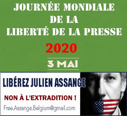 3 Mai, Journée mondiale de la liberté de la presse : exigeons la libération de Julian Assange !