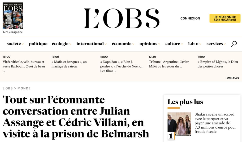 Tout sur l’étonnante conversation entre Julian Assange et Cédric Villani, en visite à la prison de Belmarsh