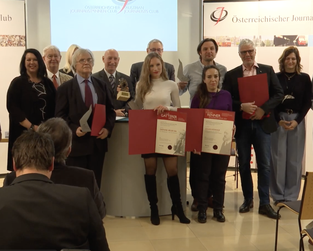 Austrian Journalist Association’s Dr. Karl Renner Solidarity Prize 2021